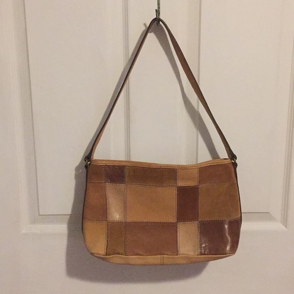 Vintage Handbags - 👜 Leather Patchwork Purse